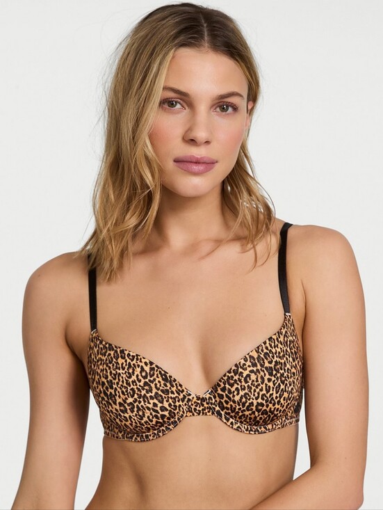 Victoria's Secret Other - Victoria's Secret Sexy Tee Smooth Lightly Lined Demi Bra Animal Print 34C NEW